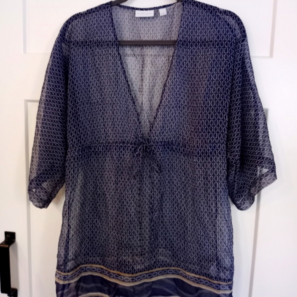 Pretty sheer beach pool cover up